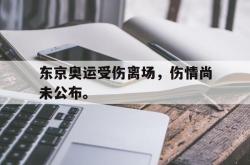 今年会集团官方网站-东京奥运受伤离场，伤情尚未公布。